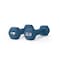 Wecare Fitness Neoprene Coated 2 Lbs Dumbbells for Non-Slip Grip, Set of Two, Blue, 2PK WC-2P-2LB-BL - alternate 7